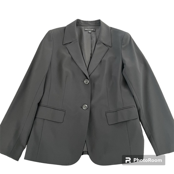 Lafayette 148 New York Black Blazer Jacket - Picture 4 of 11
